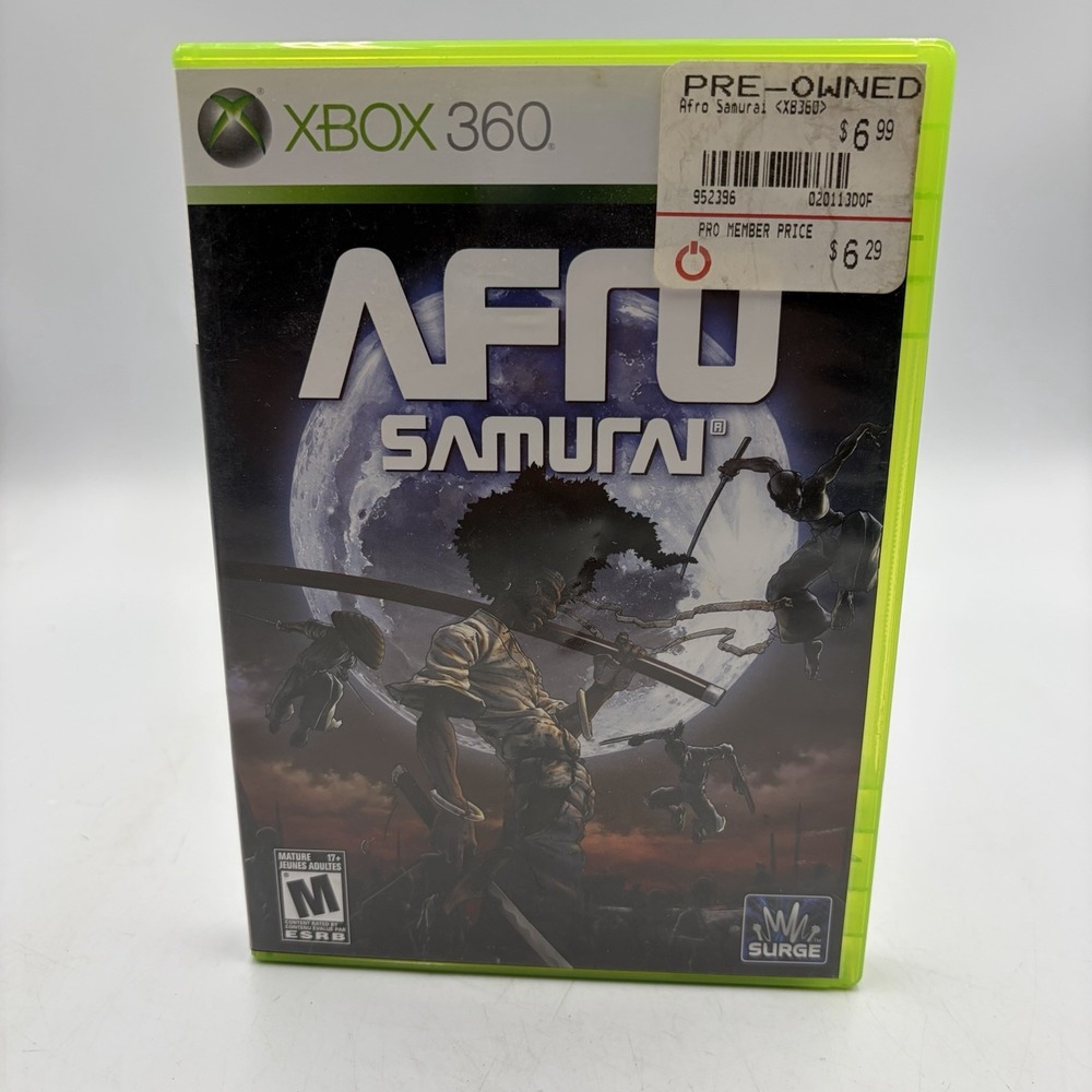 Afro Samurai Microsoft Xbox 360 2009 CIB Complete In Box